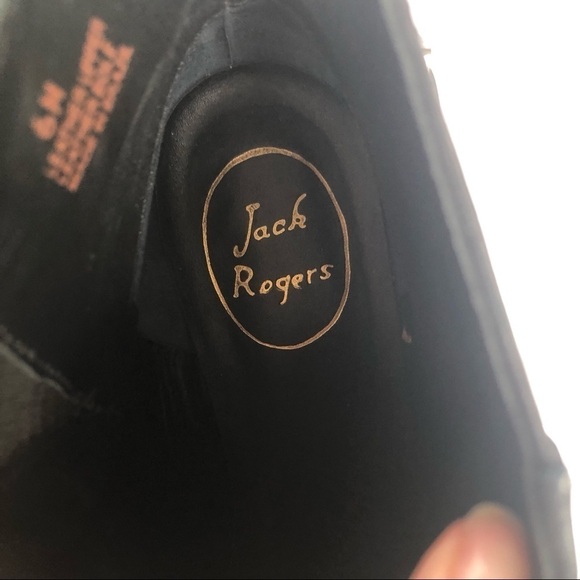 Jack Rogers black nubuck leather hand stitched harness detail booties size 6 - Picture 14 of 14